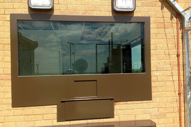 Gatehouse-Bullet-Window-and-Transfer-Hatch